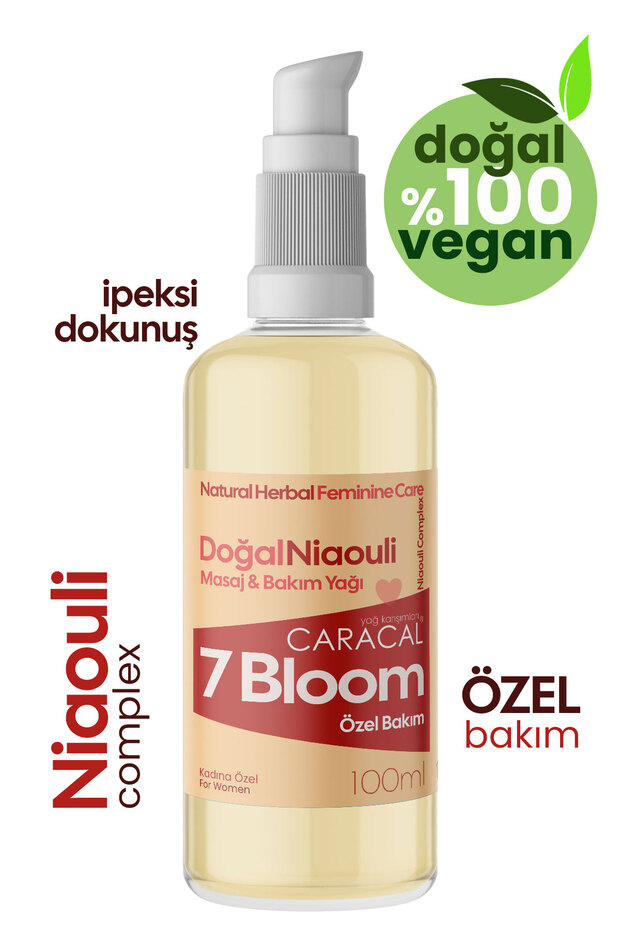 7 Bloom Natural Niaouli Complex Sensitive Flora Balanced Care Anti-Odor Vegan Feminine Energy Massage Oil