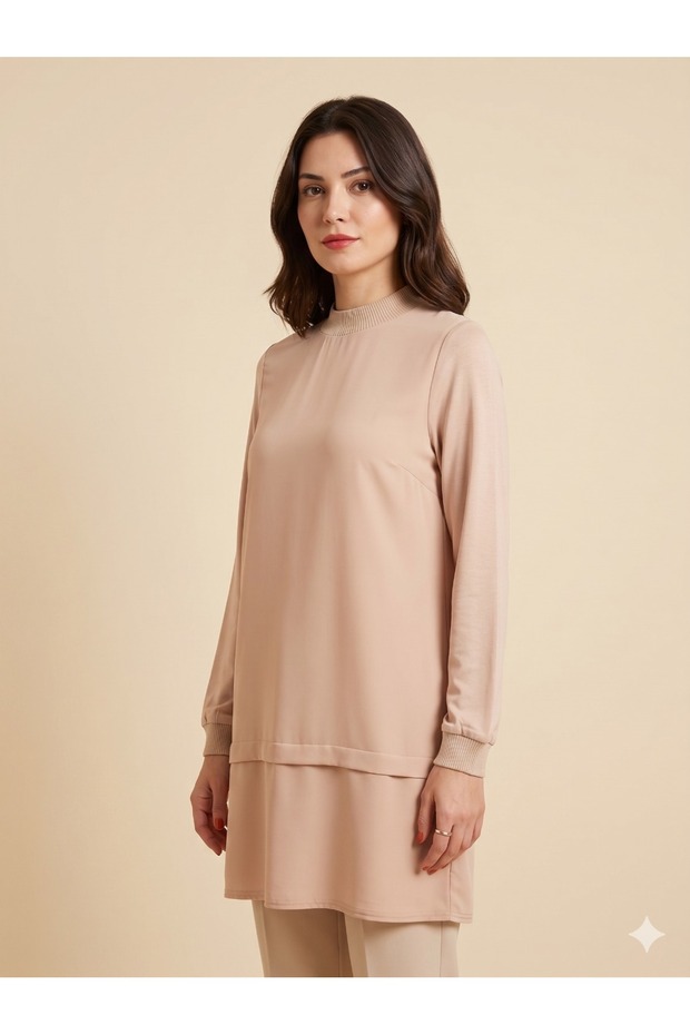 Ghi̇sa Elastic Collar Tunic 4761