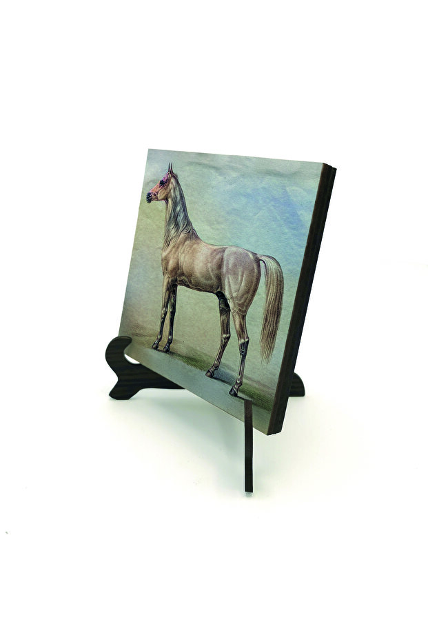 طاولة مكتبية من MDF مطبوعة برسومات الخيول 10x10 1G-At1