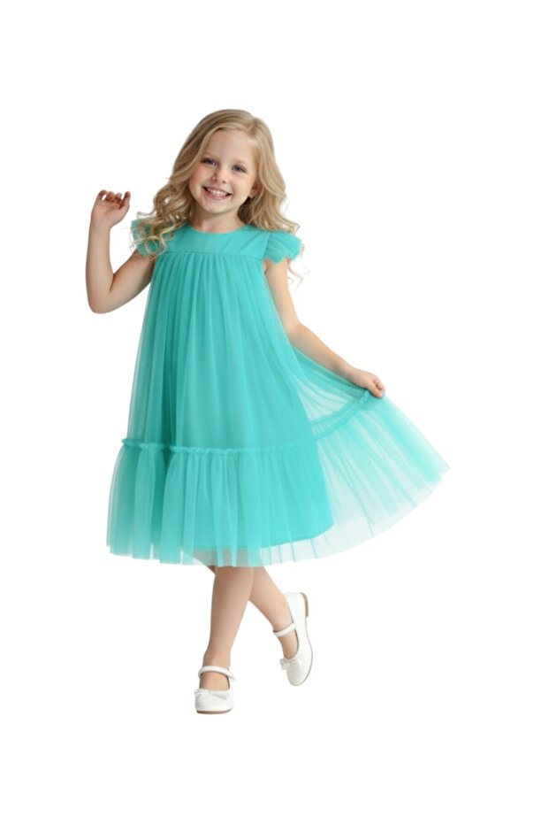 D' Daniela - Pleated Semi Casual Dress - Multicolor - 2Y to 12Y