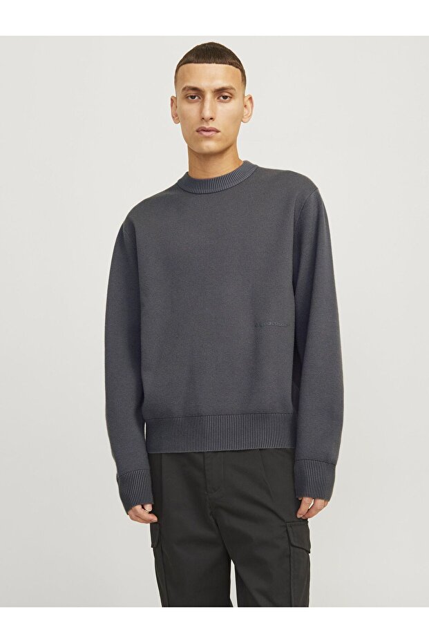 Strickpullover Einfarbig Strickpullover - 1
