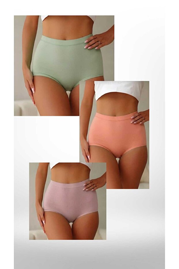 Qulothes 3-Piece Gathering Special Molded High Waist Micro Women's Panties
