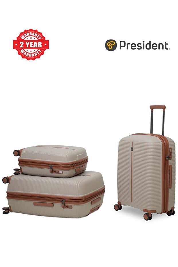 PP 3-piece luggage set High-quality Travel bag (S,M,L) spinner wheels