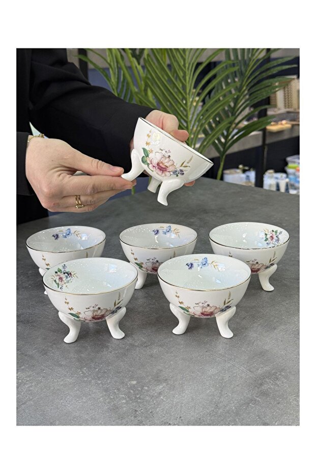 Little Garden Bone China Porcelain 6-Piece Bowl