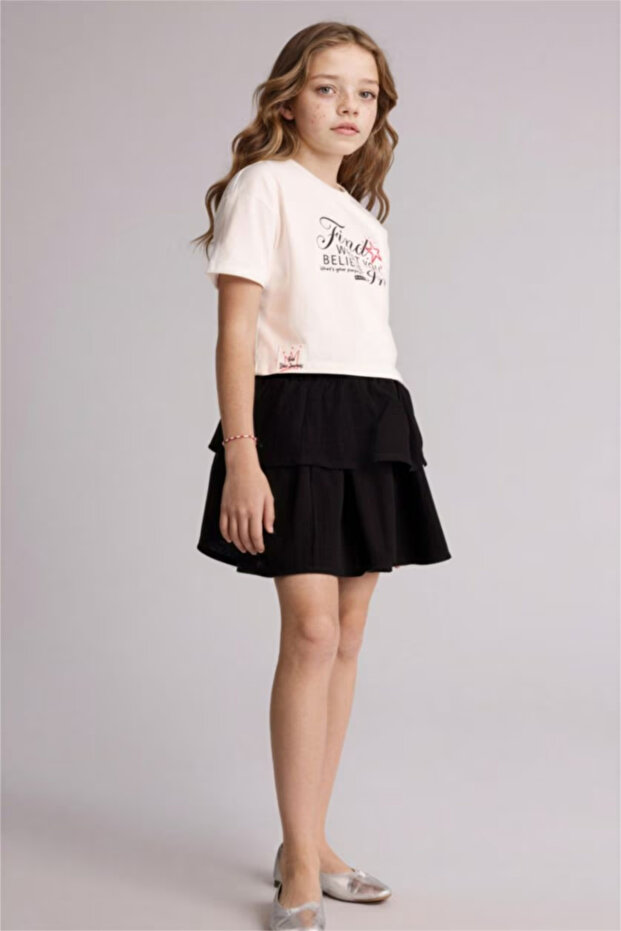 Printed T-Shirt Skirt 2-Piece Set Girls H2757A826Sp