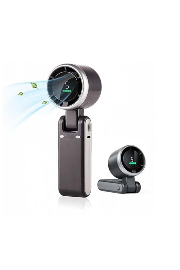 Handheld Fan Rechargeable – 5-Speed Turbo Cooling