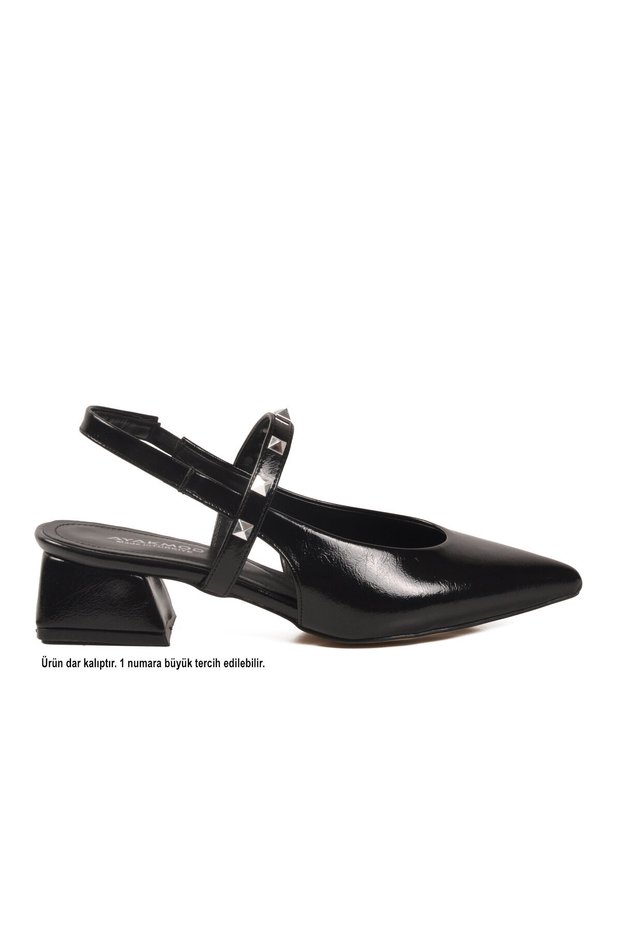 Black Women's Heeled Shoes 323102 Z Narrow Fit