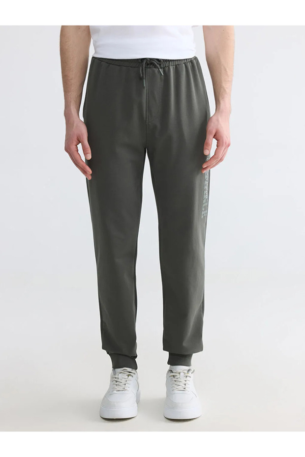 Khaki Standard Fit Men's Jogger Sweatpants