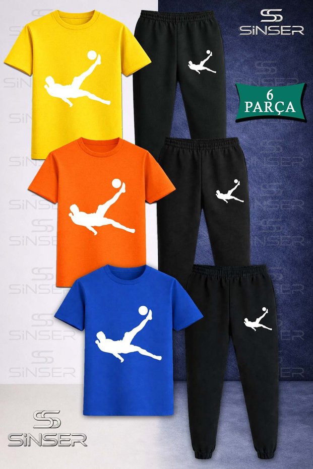 Children's Rovasata Adam Byz 3Lu Kare in 3L T-Shirt and Sweatpants Set
