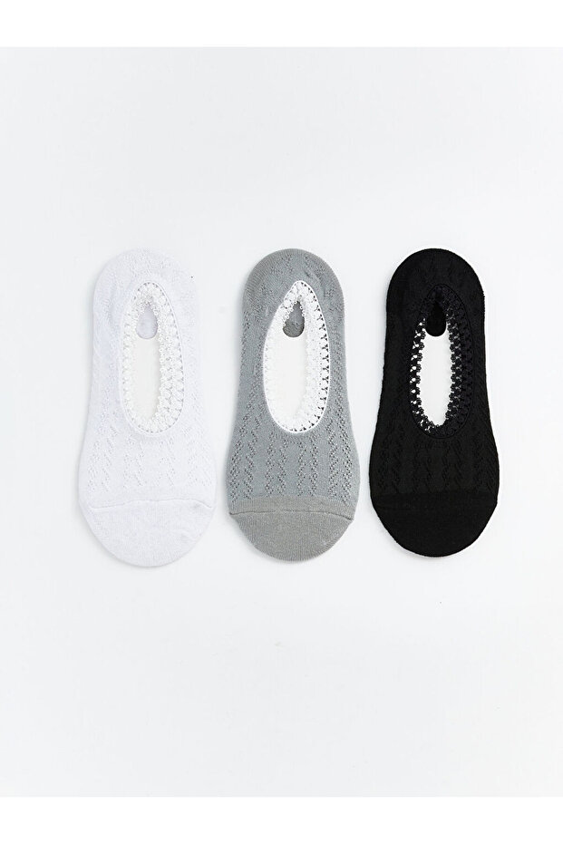 Esvab • Modern & Distinctive Openwork Women's Ballerina Socks 3-Piece Set