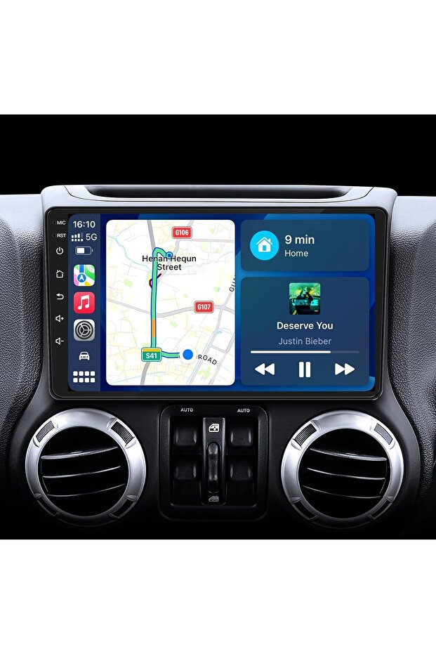 Jeep Wrangler android screen Model 2008-2016 caprlay android auto reverse camera included - 7