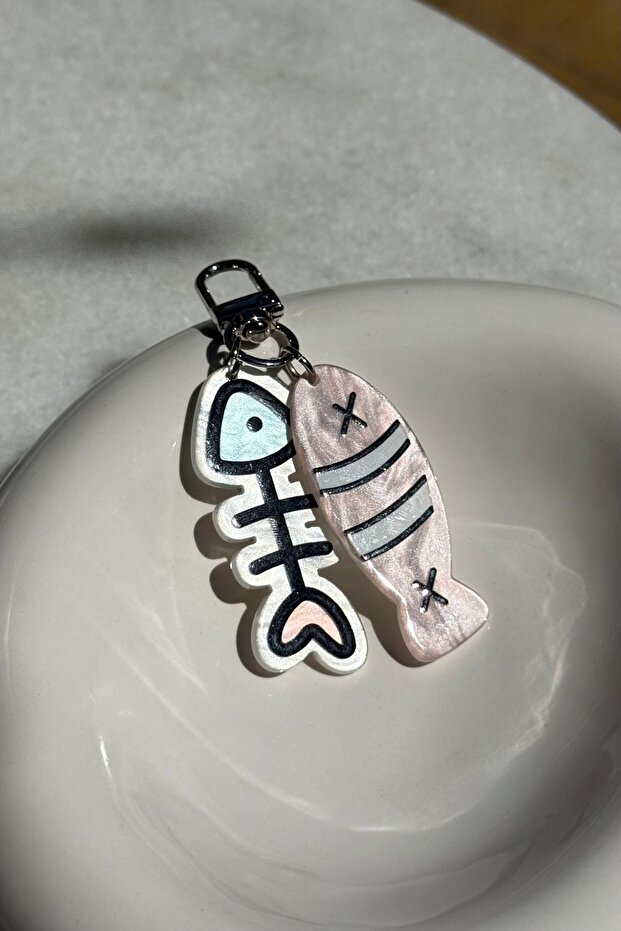 Fish model keychain set - 2