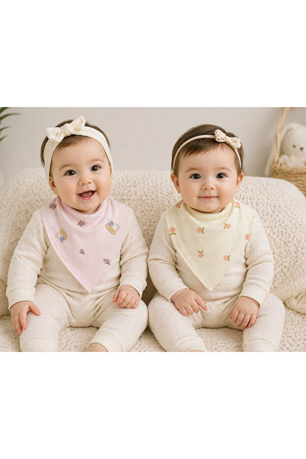 Greenmoon Organic 100% Cotton 2-Piece Baby Collar/Bib