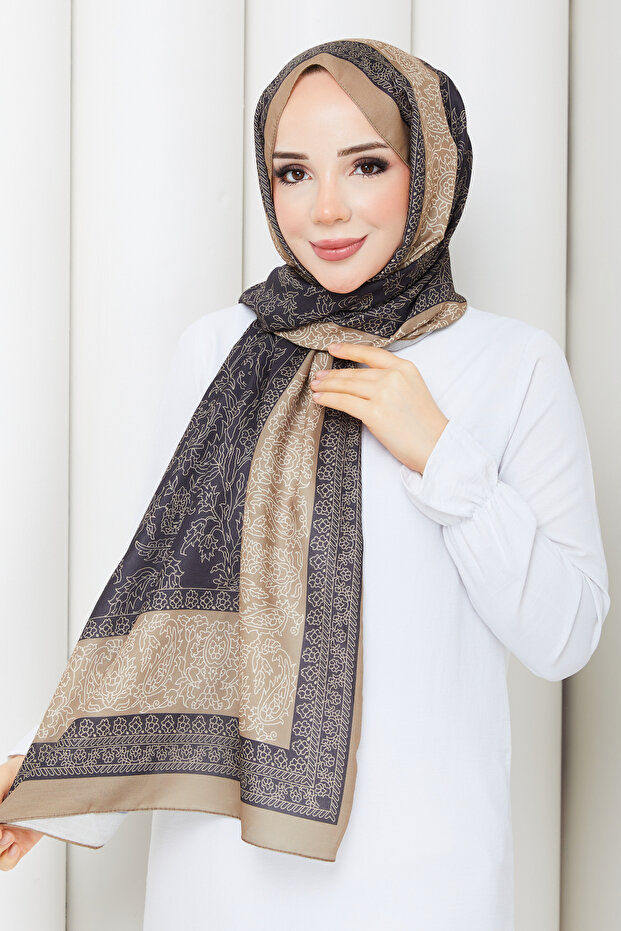 Bloom Pattern Cotton Soft Daily Hijab Shawl