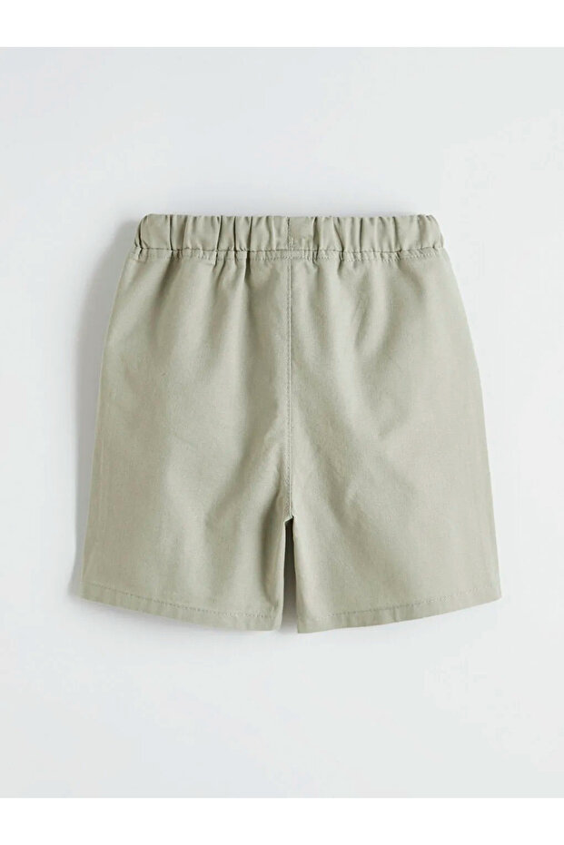 Green Beli Tie-Detail Boy's Shorts