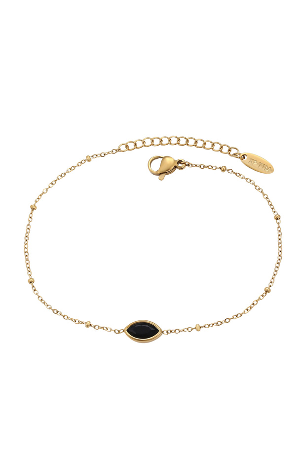 Kettenarmband mit Perlen - 1