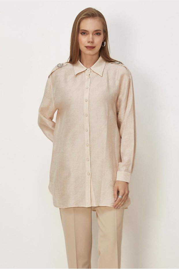 Shirt Collar Jacquard Tunic 46569