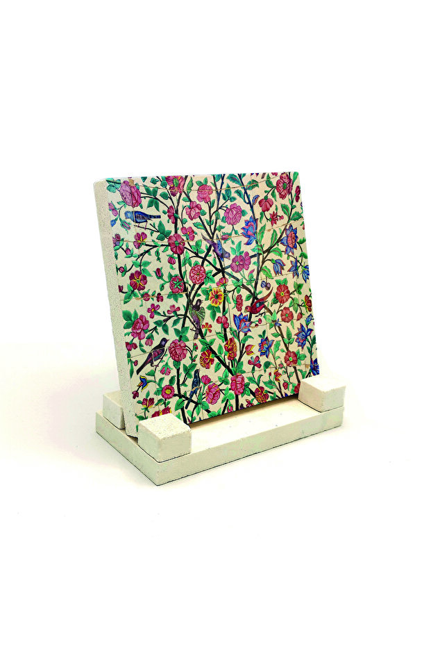 Iranian Chinese (Sa'Di-Yi Shirazi Tombstone) Printed Stone Tabletop 10X10 Kd-66