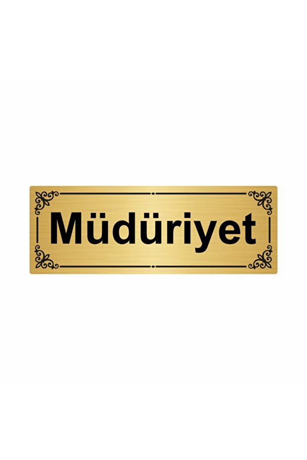 Management 7X20Cm Gold Color Metal Directional Sheet
