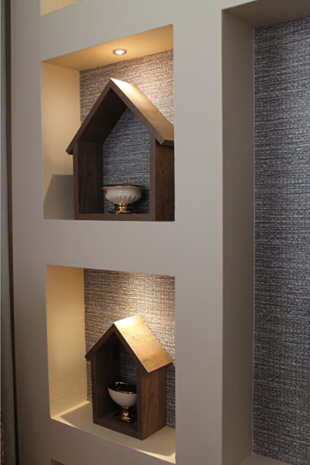 Ev Figürlü Duvar Rafı - 4