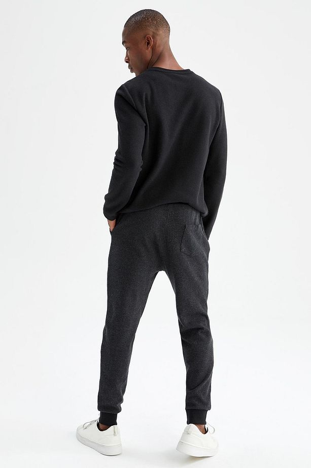 Slim Fit Basic Jogger Eşofman Altı - 4