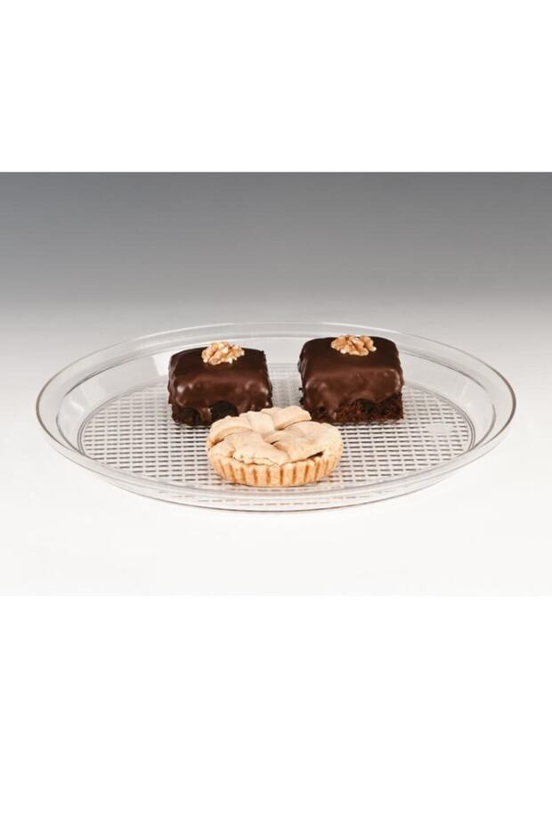 Round Display Tray, Polycarbonate, 34 cm