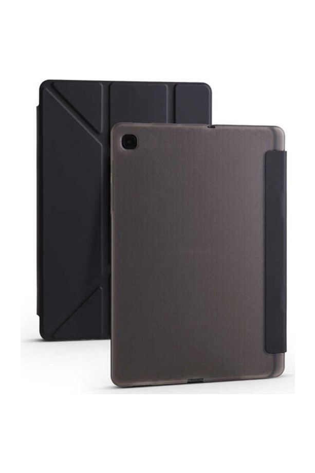Galaxy  Uyumlu Tab S6 Lite Sm P610 10.4" Kılıf Kalem Bölmeli Tri Folding Smart Standlı Pu Deri - 2