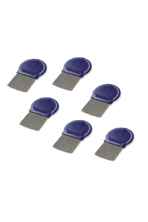 Lionesse 58 Lice Comb Metal Blue X 6 Pieces