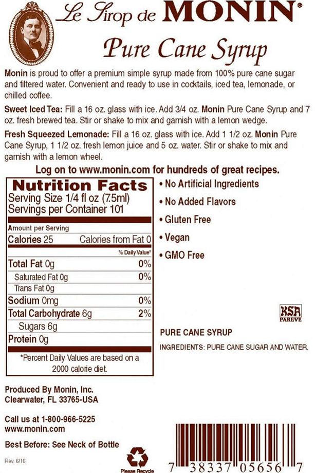 Şurup Pure Cane - Şeker Kamışı, 70 ml - 2
