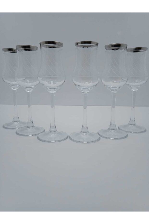 Byart 440111 Platinum Plated Glass and Glass Set of 6