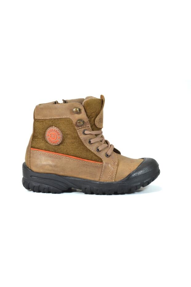 8602 Hakiki Deri Kum Fermuarlı Erkek Çocuk Bot - 1