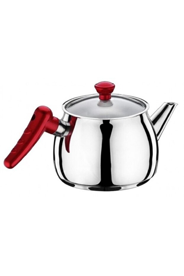 1,5 Lt Orta Boy Çelik Kapaklı Demlik - 1