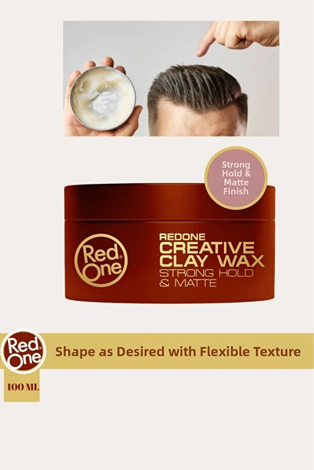 Red One Creative Clay Hair Wax - 3
