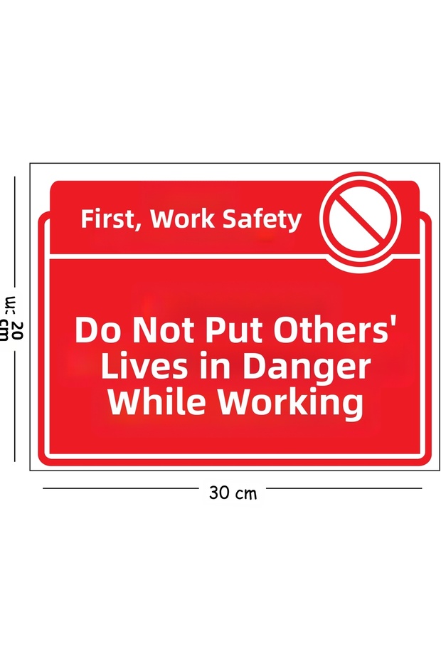 Metal Warning Sign: Danger - Hurting Someone Else's Life 20X30 cm A4 Warning Occupational Safety Sign