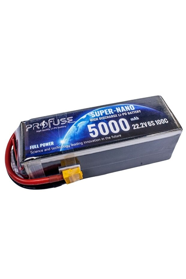 22,2V 6S 5000mAh 100C Lipo Batarya - 1