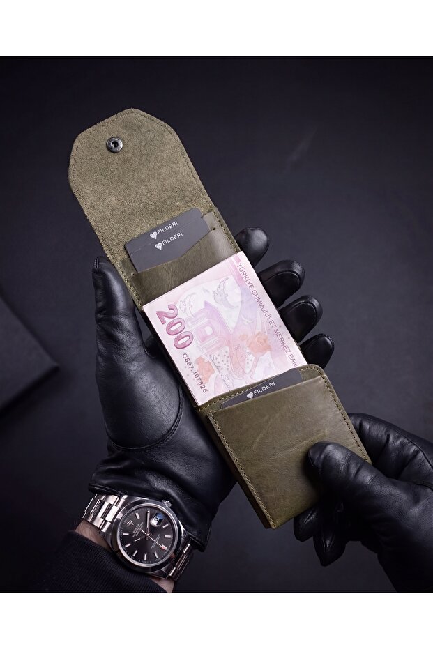 Trend Viral Genuine Leather Practical Wallet with Money Compartment and Card Holder 2142