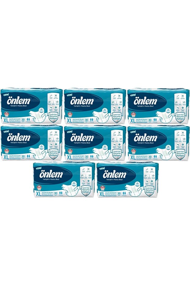 Adult Diapers with Waist Band Textile Surface XL - Extra Large - Extra Large 240 Pieces (8Pk*30)