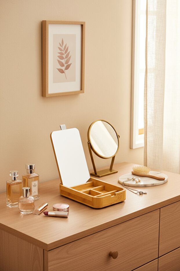 Fidel Mirrored Cosmetic Box