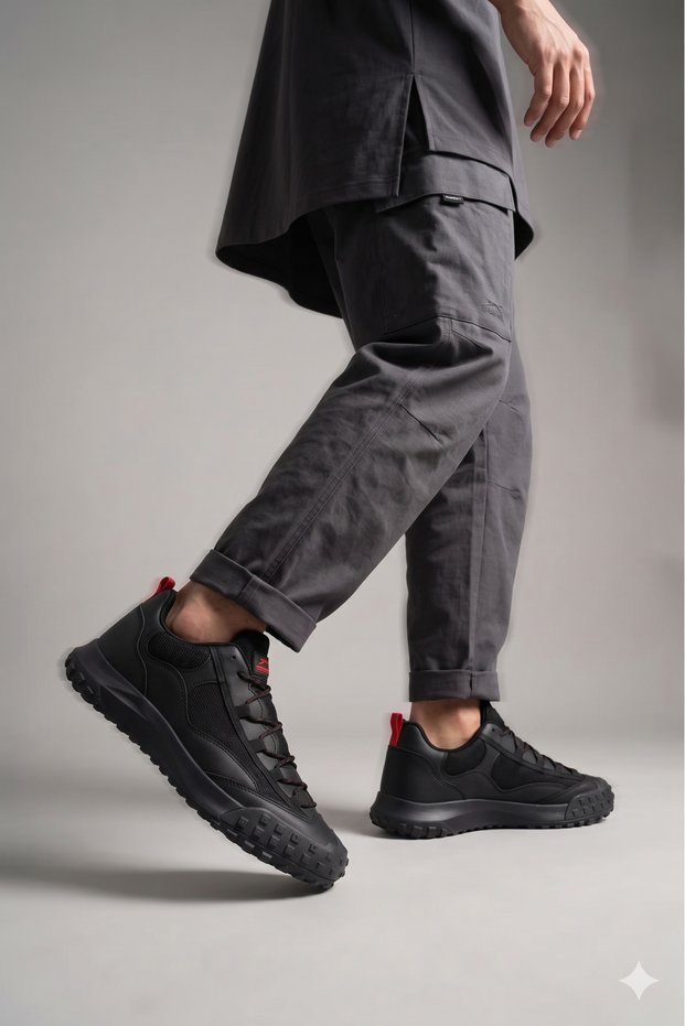 Casual Black Red Unisex Outdoor Sole Sports Casual Shoes