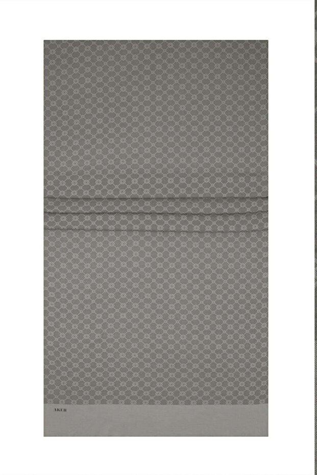 Elegance Monogram Shawl - Soft Stone 975 - 1