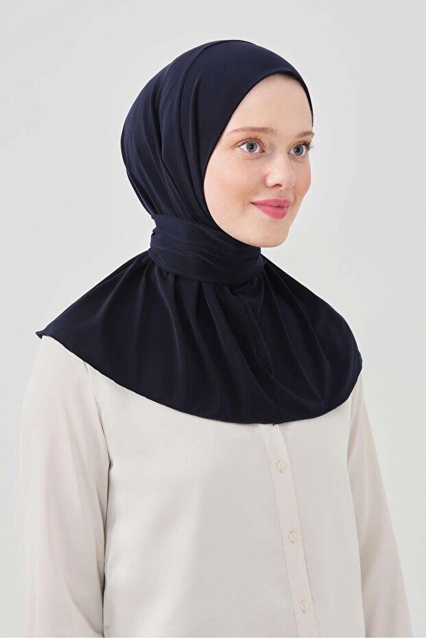 Snap Shawl - Navy Blue
