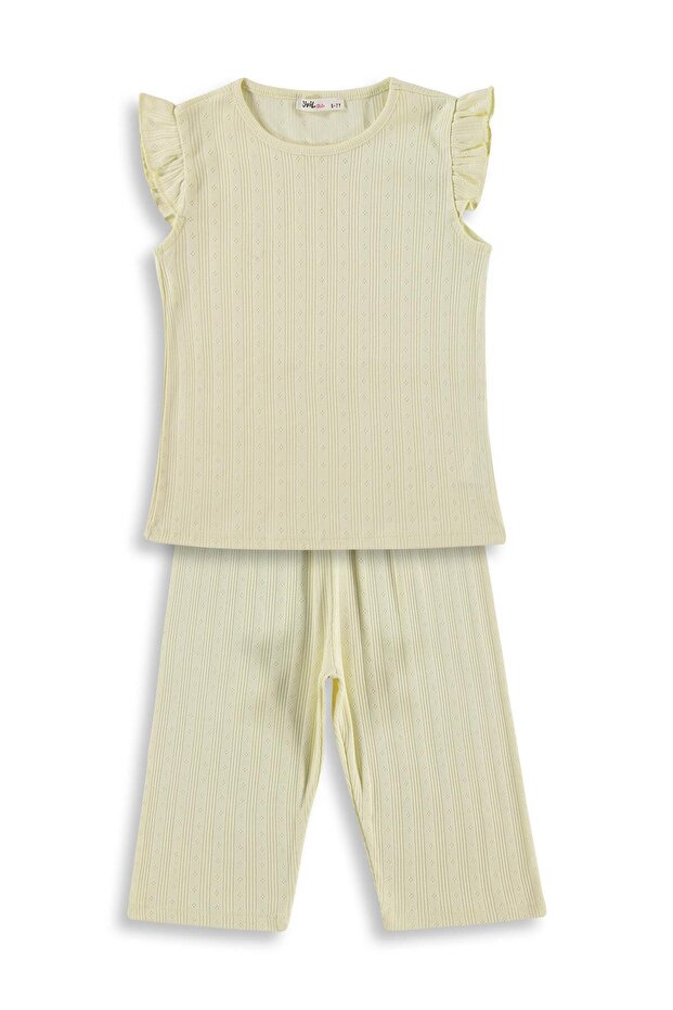 Kaprili 6-9 Years Old Pajama Set - Yellow