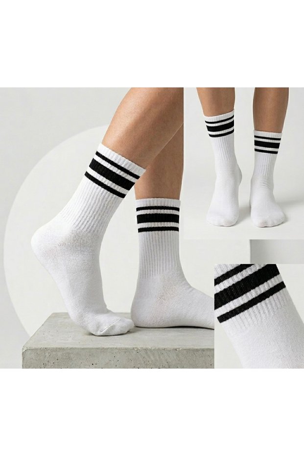 Patterned Colorful Tennis Socks