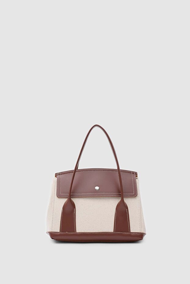 Suede Garnili Canvas Handbag and Crossbody Bag