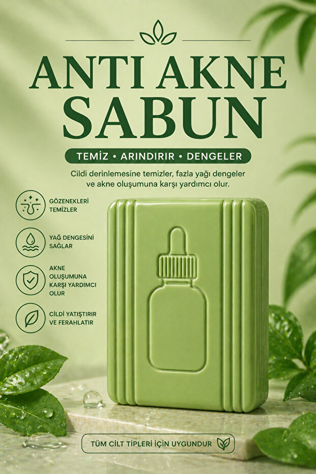 Anti-Acne Soap for Deep Cleansing & Smooth Skin Appearance
