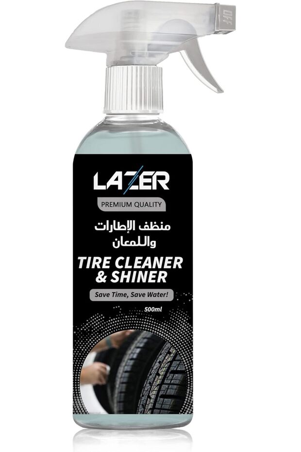 Tire Cleaner & Shiner 500ML for Wheels, Alloy, Chrome, Plastic, Safe for All Vehicles