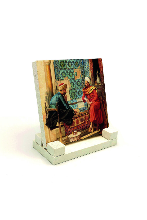 طاولة شطرنج مطبوعة عليها لاعبي الشطرنج 10x10 KRT-132