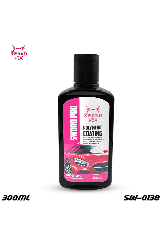 طلاء سيارات بوليمري SW-0138 سعة 300 مل، طلاء مقاوم للماء ومضاد للخدوش عالي اللمعان، حماية متينة ضد الأشعة فوق البنفسجية