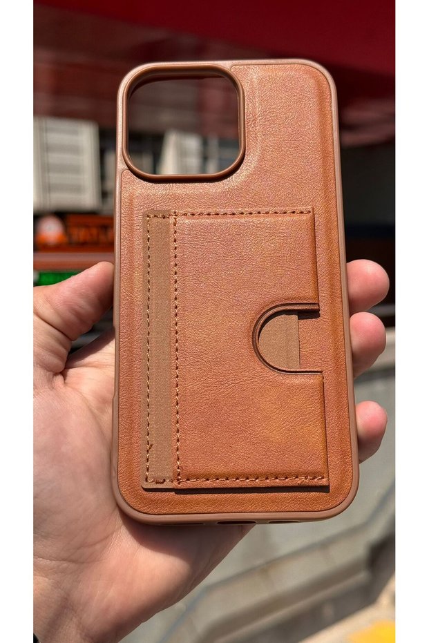 iPhone 16 Pro Max Case with Velvet Card Holder and Stand