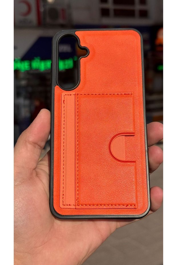 Galaxy A55 5g Velvet Card Holder Stand Case